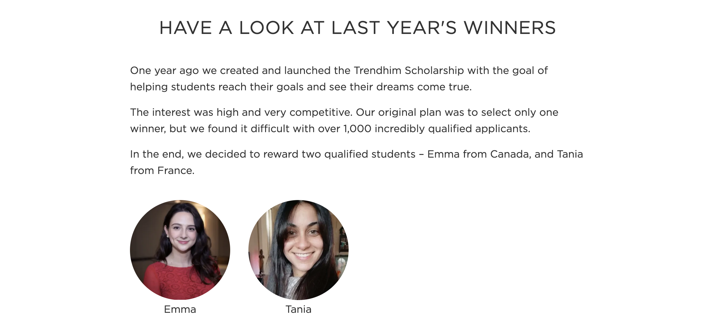 Trendhim Scholarship